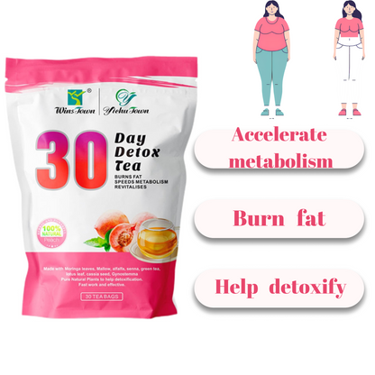 30day detox tea Peach flavor