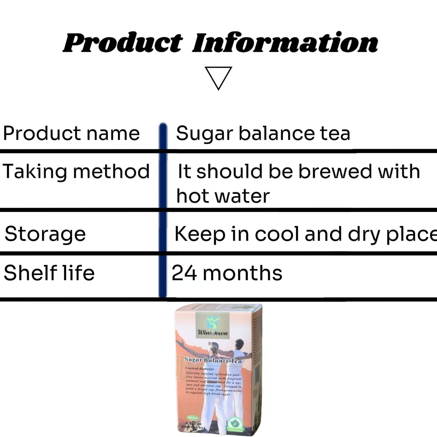 Sugar balance tea