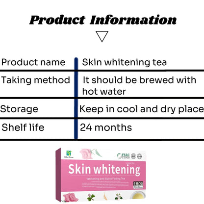 Skin whitening tea to remove acne smooth skin