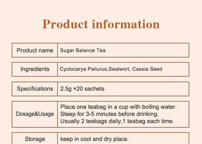 Sugar balance tea