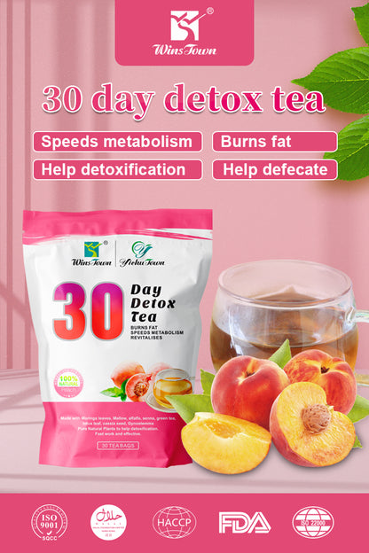 30day detox tea Peach flavor