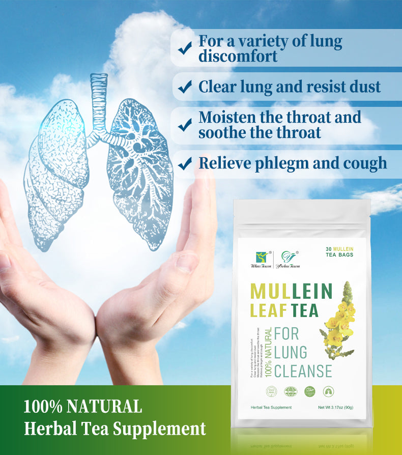 Mullein leaf tea detox lung smoker tea