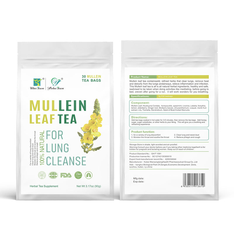 Mullein leaf tea detox lung smoker tea