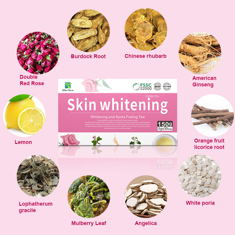 Skin whitening tea to remove acne smooth skin